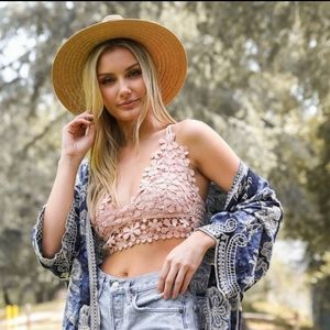 🔥Sale!!!! $25 Rose Crochet Daisy Bralette
